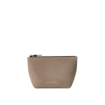 Brunello Cucinelli Suede pouch with monili in Light Grey | Wallets & Purses | Luxury Shoes 
