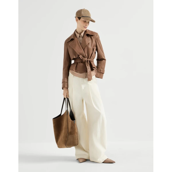 Suede slingback flats in Brown - Image 6