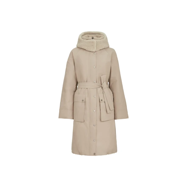 Taffeta down jacket in Beige