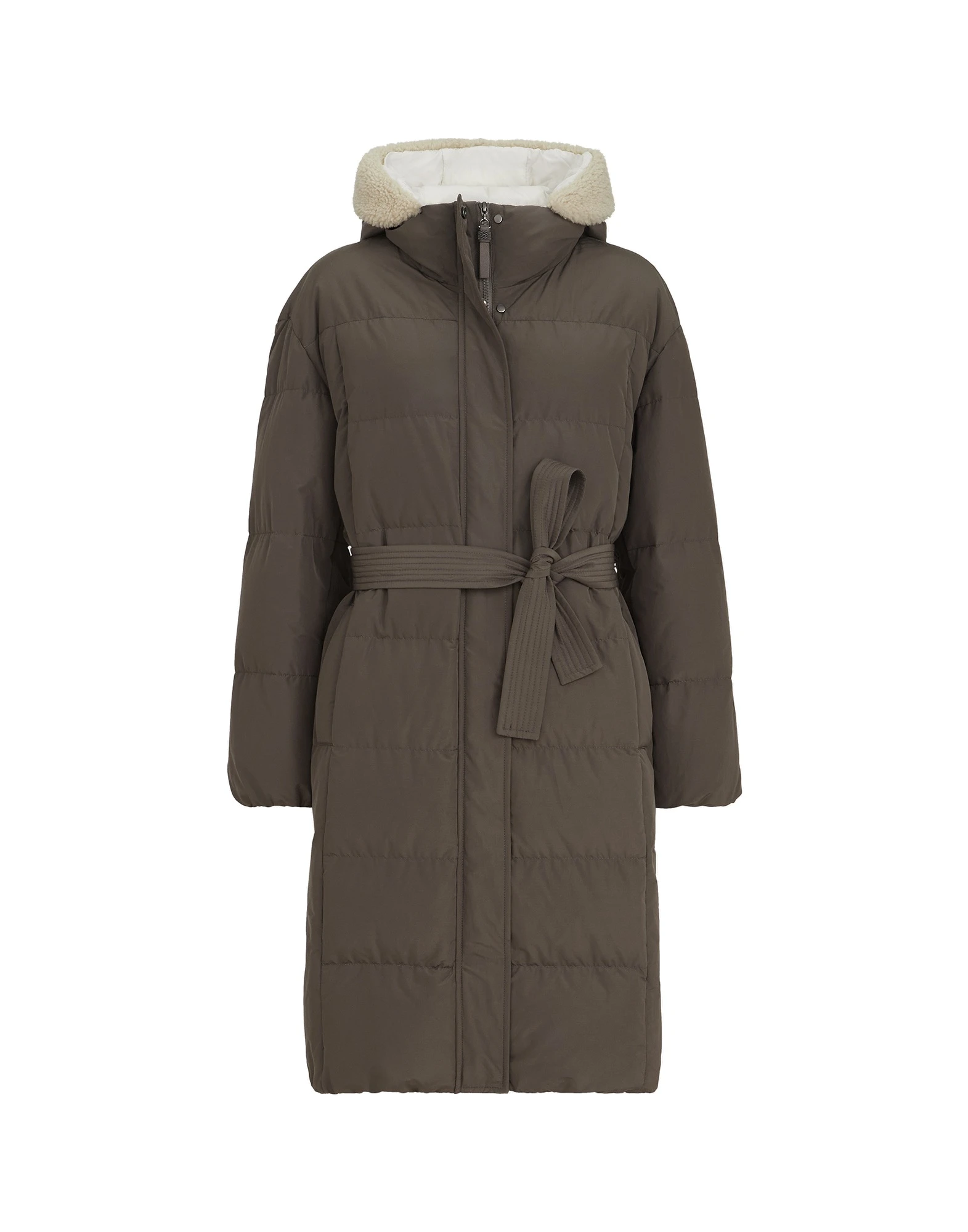 Brunello Cucinelli Taffeta down jacket in Brown | Buy Jackets at Luxury Shoes Brunello Cucinelli Taffeta down jacket in Brown