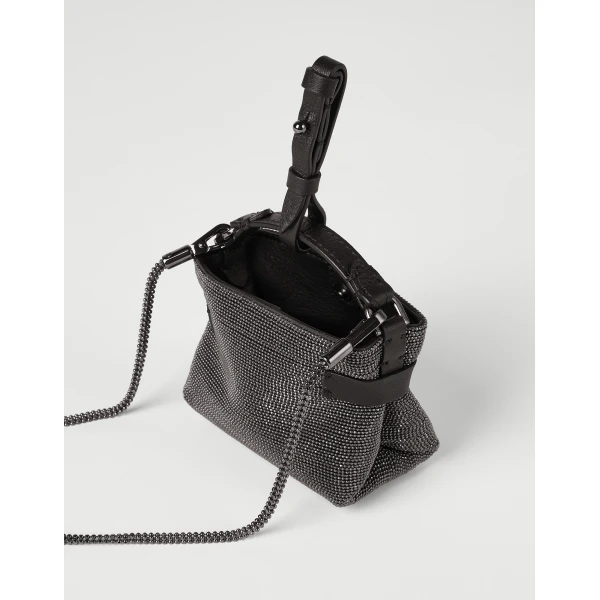 Top-Handle Essence micro bag in Anthracite - Image 3
