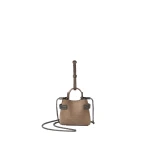 Brunello Cucinelli Top-Handle Essence micro bag in Bark