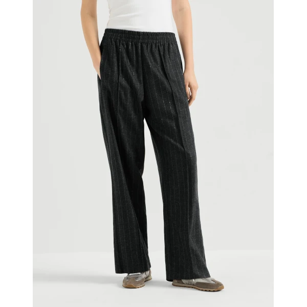 Brunello Cucinelli Track trousers in Anthracite