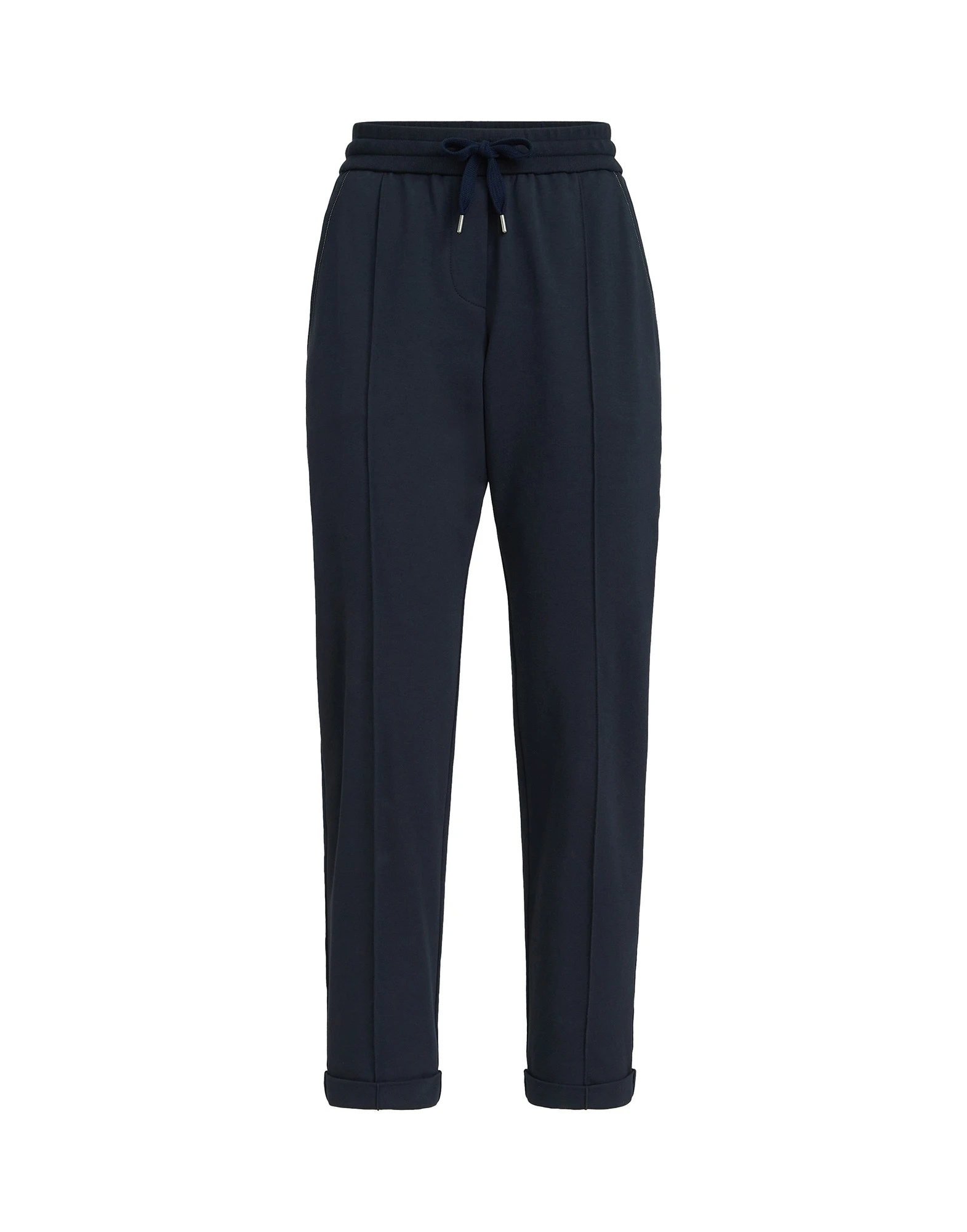 Brunello Cucinelli Track trousers with monili in Blue | Buy Pants at Luxury Shoes Brunello Cucinelli Track trousers with monili in Blue