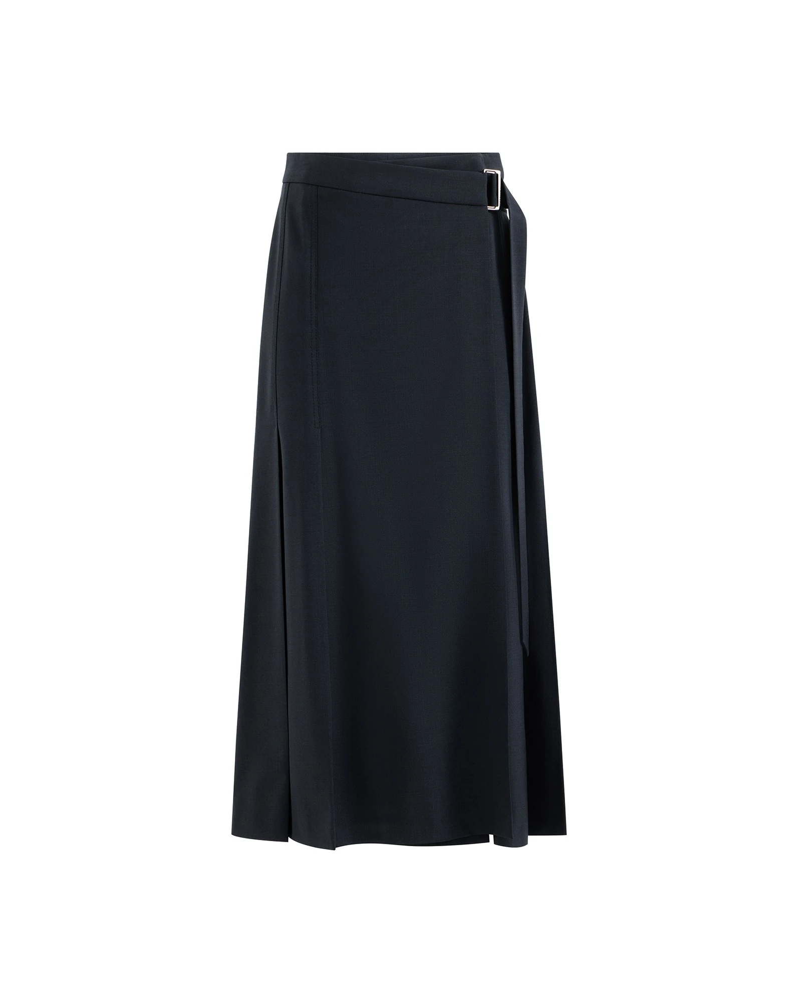 Brunello Cucinelli Tropical luxury wool kilt skirt in Blue Brunello Cucinelli