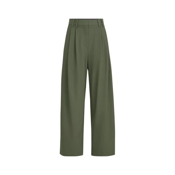 Tropical luxury wool trousers in Green