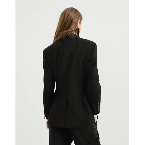 Tuxedo Jacket in Black - Image 3