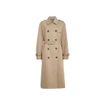 Brunello Cucinelli Twill trench with monili in Camel