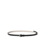 Brunello Cucinelli Vintage-effect leather belt with monili in Black | Belts | Luxury Shoes 