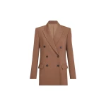Brunello Cucinelli Virgin wool tricotine blazer in Dattero