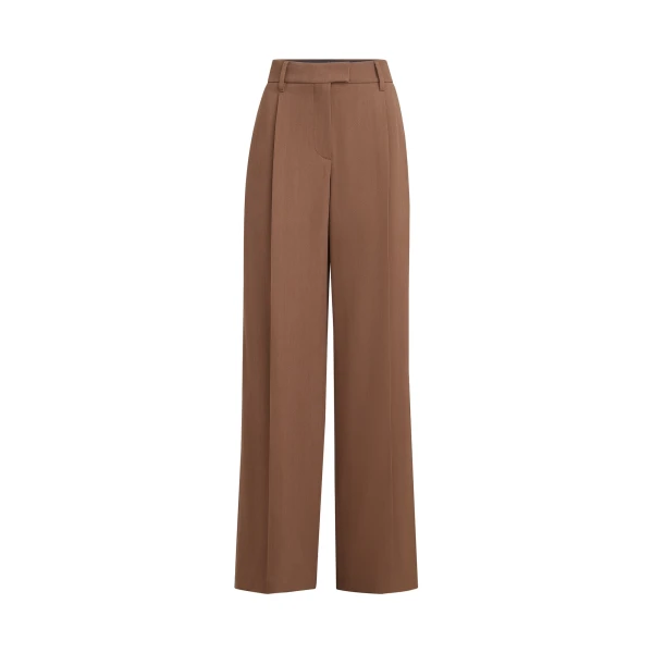 Brunello Cucinelli Virgin wool tricotine trousers in Dattero