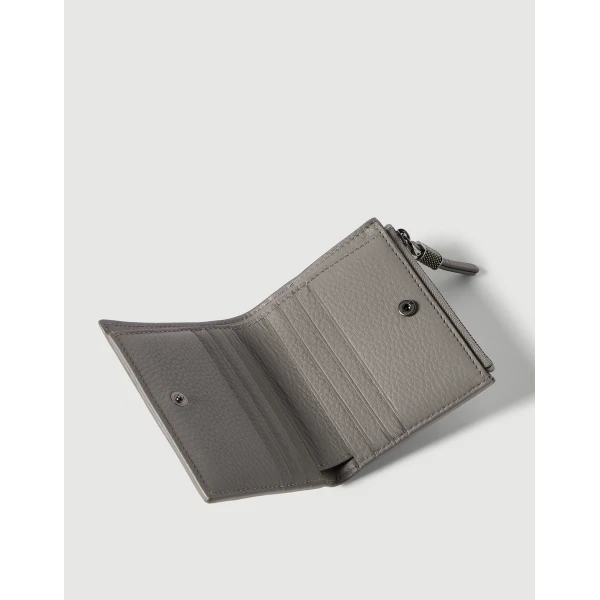 Brunello Cucinelli Wallet in Stone Grey, view 4 | Wallets & Purses | Luxury Shoes 