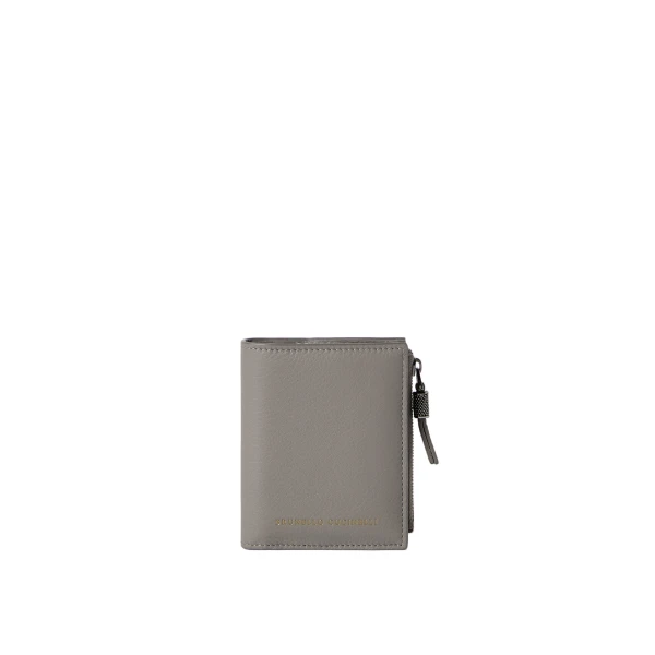 Brunello Cucinelli Wallet in Stone Grey | Wallets & Purses | Luxury Shoes 