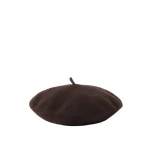 Brunello Cucinelli Wool beret in Cocoa | Hats | Luxury Shoes 