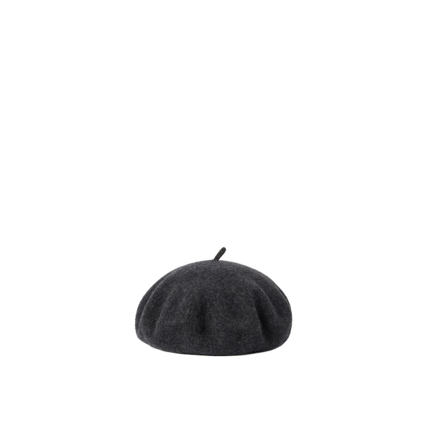 Brunello Cucinelli Wool beret in Lignite Grey | Hats | Luxury Shoes 