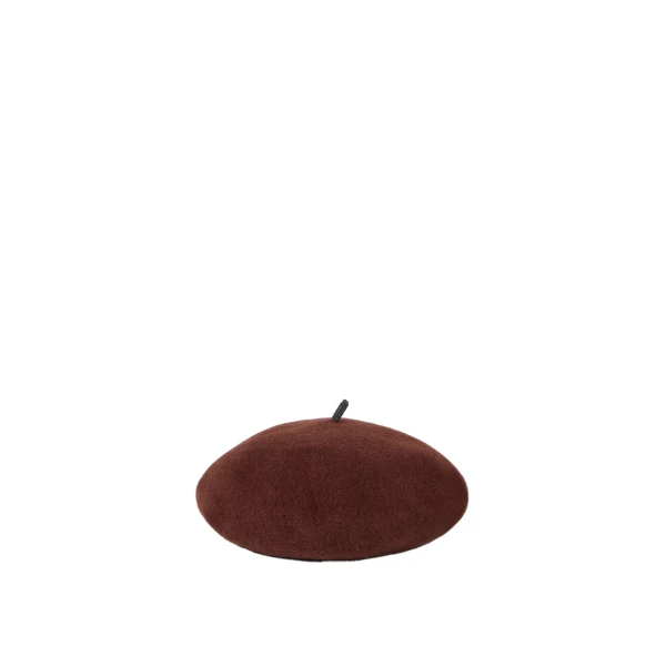 Wool beret in Ruby