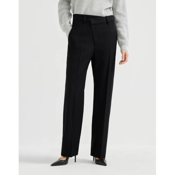 Brunello Cucinelli Wrap trousers in Black