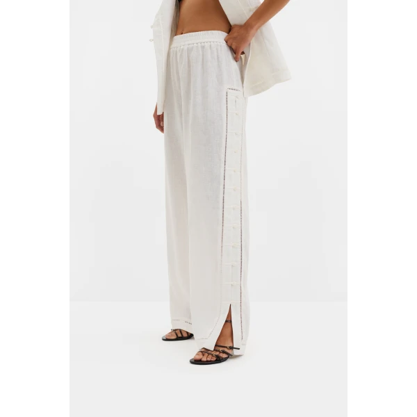 By Malina Alessandra Pants in White, view 3