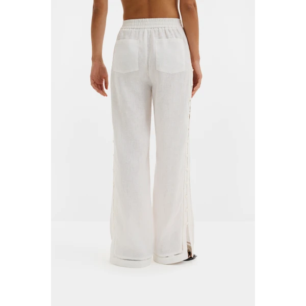 By Malina Alessandra Pants in White, view 4