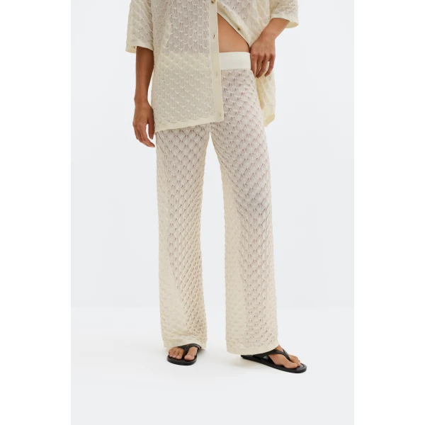 By Malina Alissa Pants in Cream, view 3