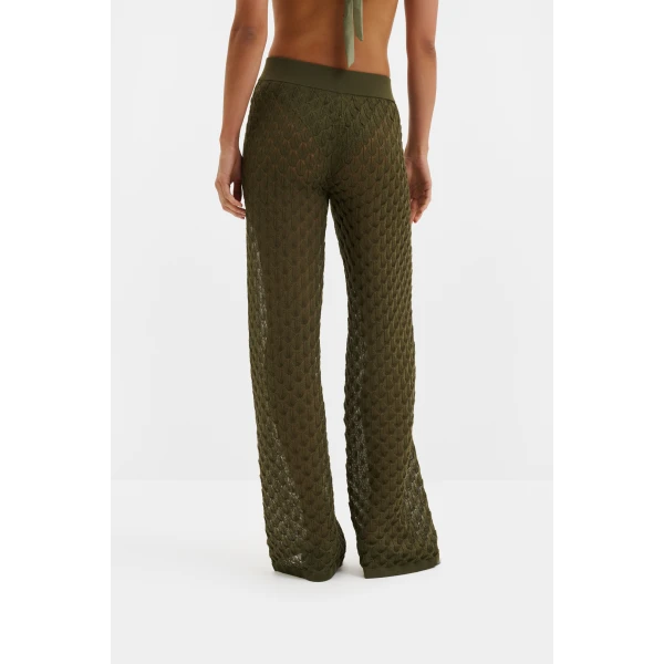 By Malina Alissa Pants in Dusty Olive, view 4
