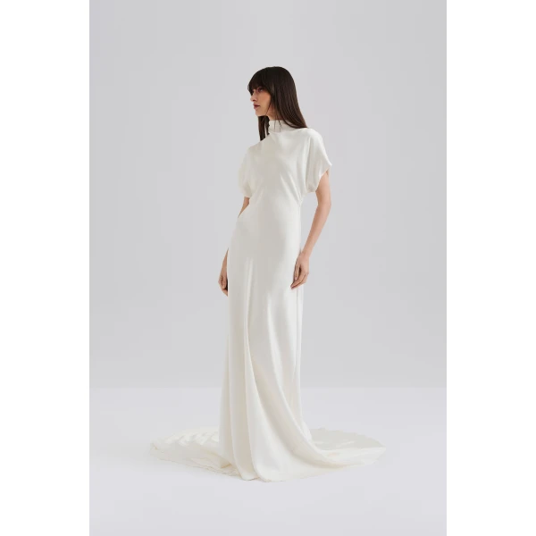 By Malina Alivia Gown in Cream, view 2
