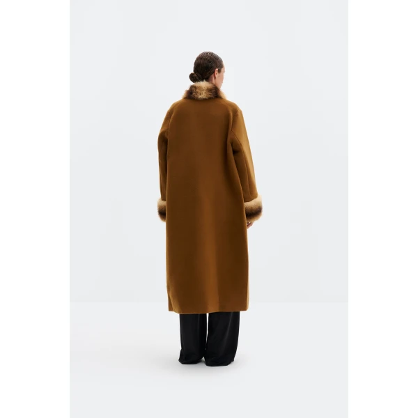 By Malina Anouk Yve Coat in Camel Anouk Yve, view 3