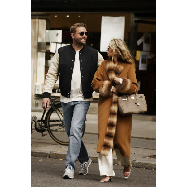 By Malina Anouk Yve Coat in Camel Anouk Yve, view 4