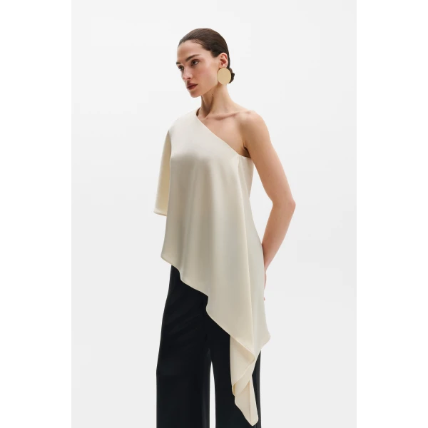By Malina Aria Blouse in Pearl, view 2
