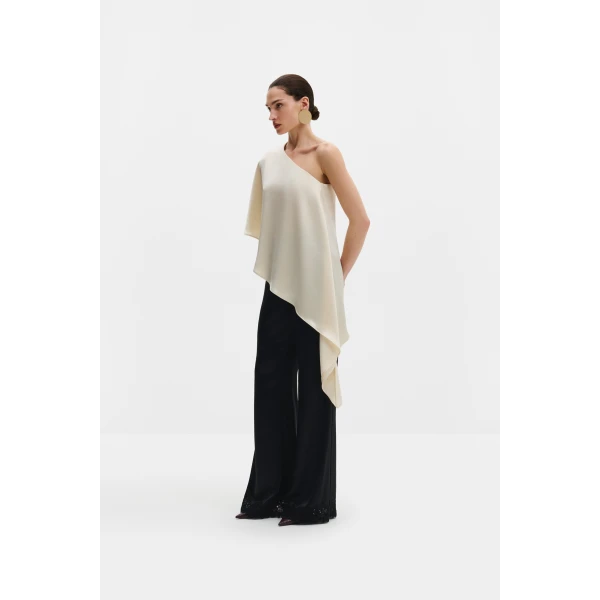 By Malina Aria Blouse in Pearl, view 3
