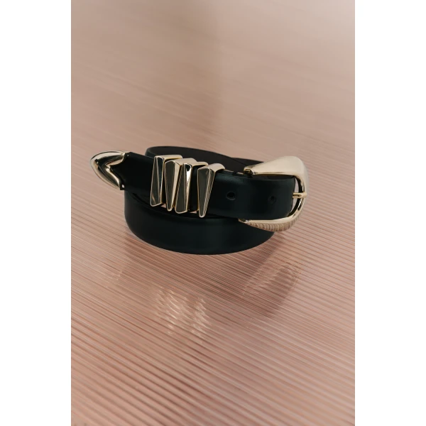 By Malina Azelia Belt in Black, view 3
