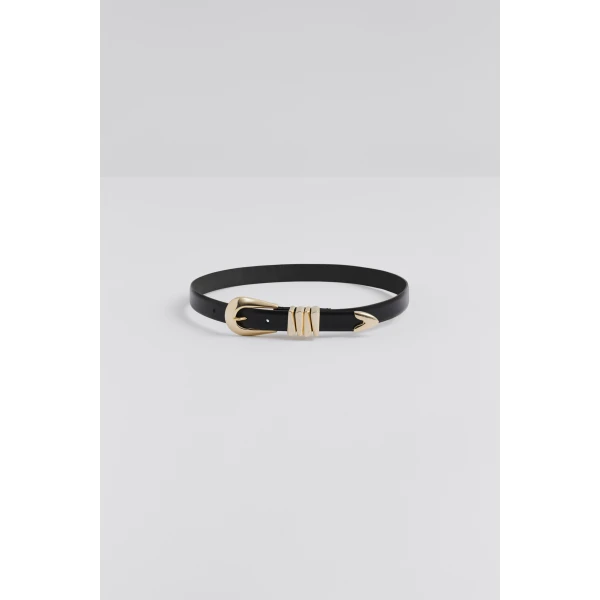 By Malina Azelia Belt in Black, view 5