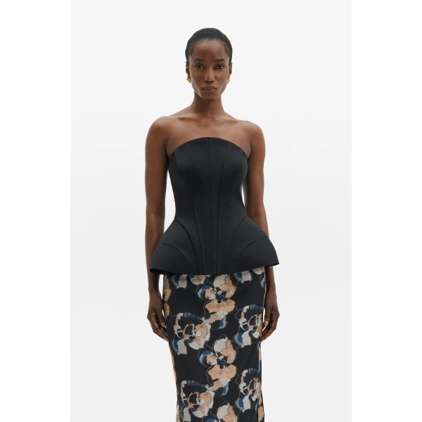 By Malina Bellina Top in Black, view 2
