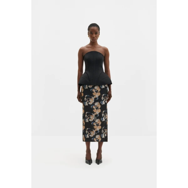 By Malina Bellina Top in Black, view 3