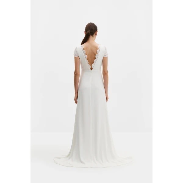 By Malina Blanca Gown in Ivory, view 3