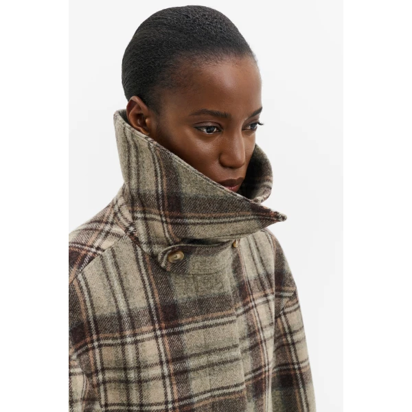 By Malina Callie Jacket in Steel Checks, view 5