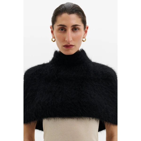 By Malina Candice Cape in Black, view 2