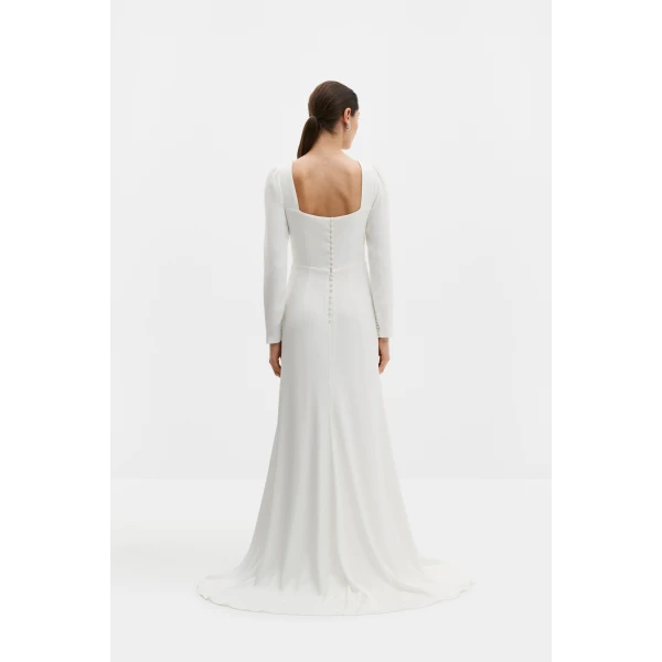 By Malina Carmen Gown in Ivory, view 4
