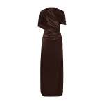 By Malina Cassia Maxi Dress in Dark Brown