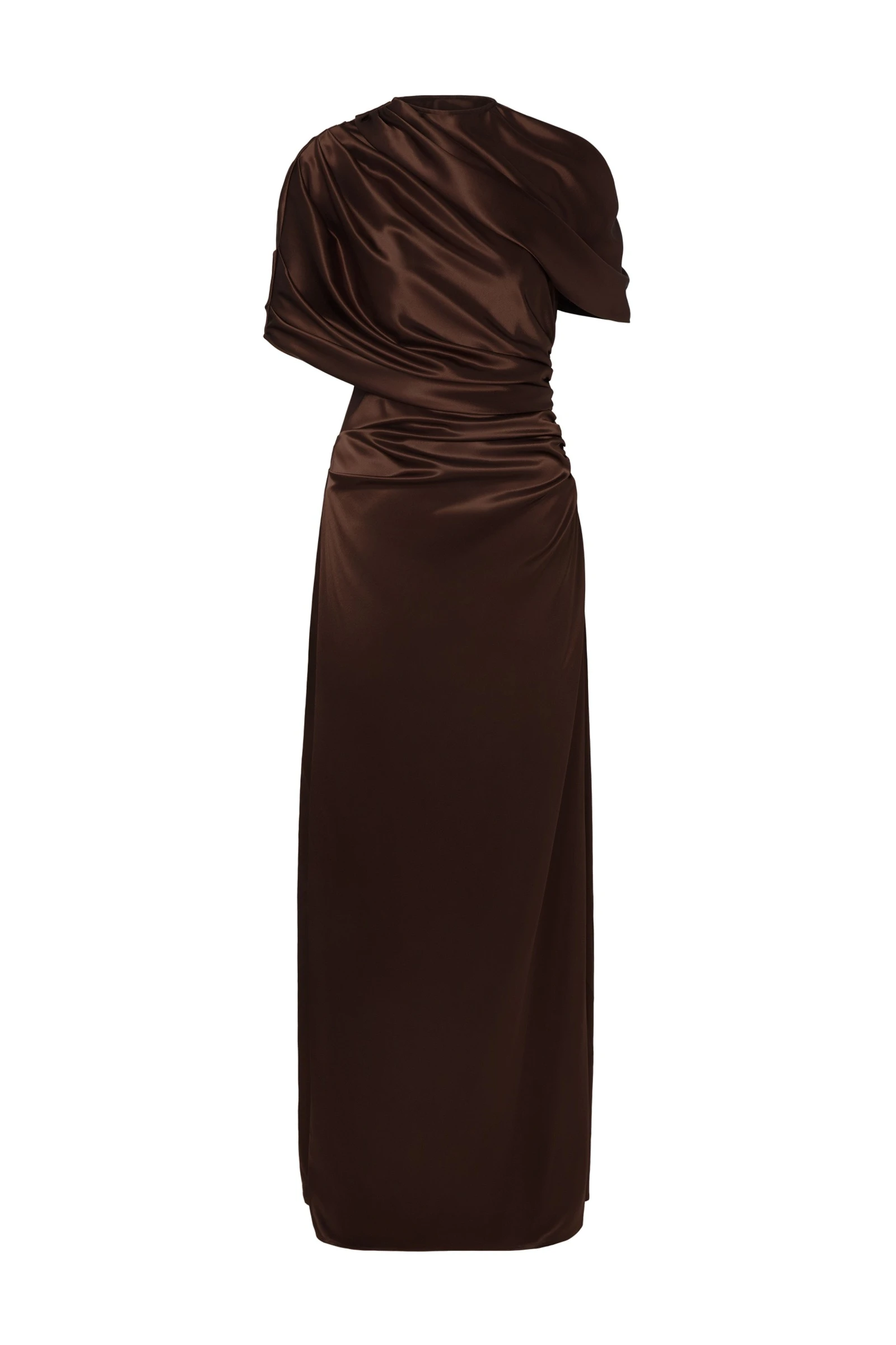 By Malina Cassia Maxi Dress in Dark Brown By Malina Cassia Maxi Dress in Dark Brown