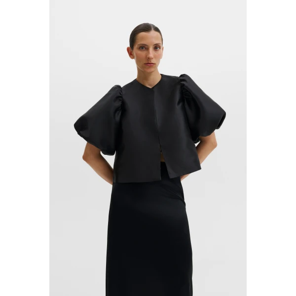 By Malina Cleo Blouse in Black, view 2