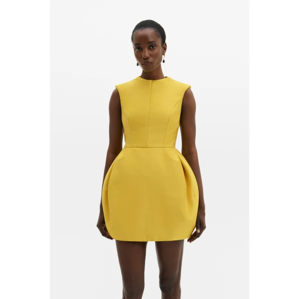 By Malina Debra Mini Dress in Mango, view 2