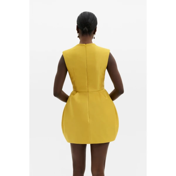 By Malina Debra Mini Dress in Mango, view 4