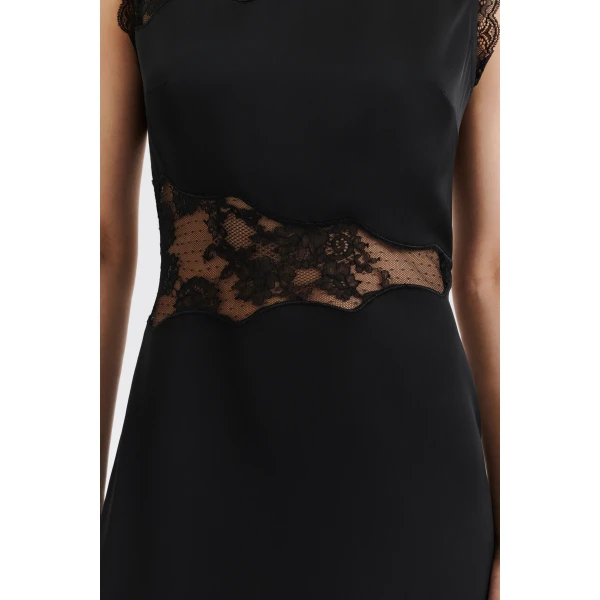 By Malina Desire Midi Dress in Black, view 5