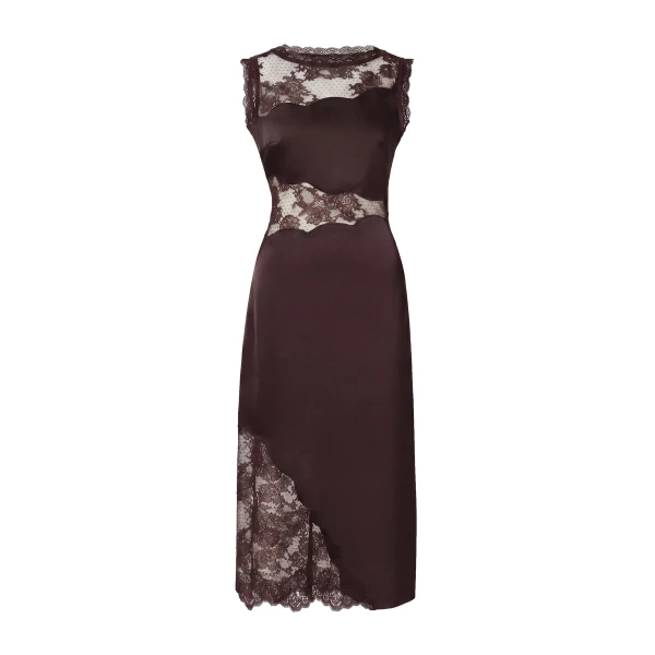 Desire Midi Dress in Espresso