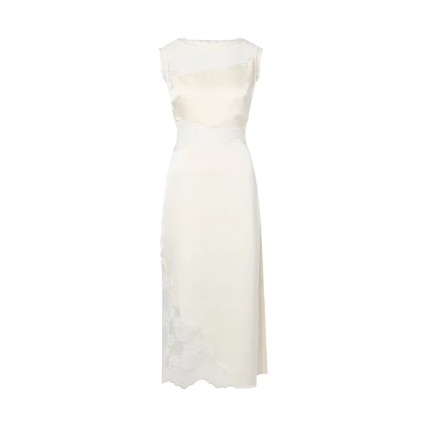 Desire Midi Dress in Vanilla