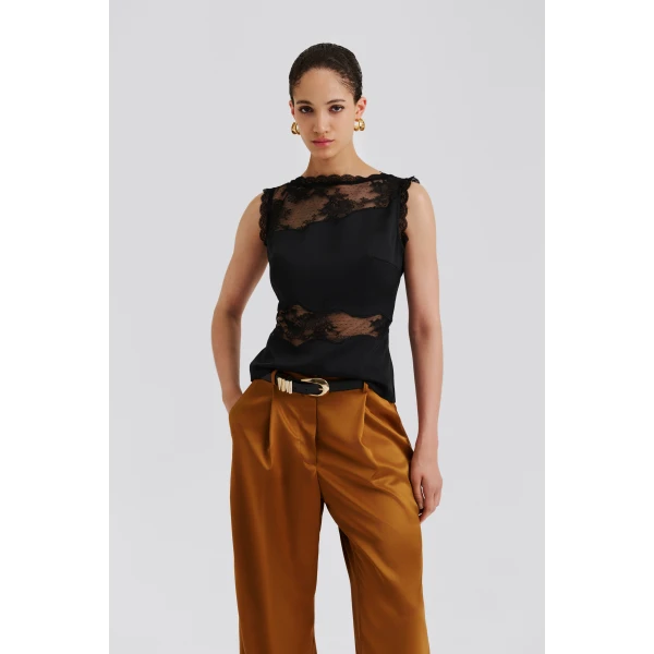 By Malina Desire Top in Black, view 2