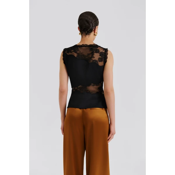 By Malina Desire Top in Black, view 4
