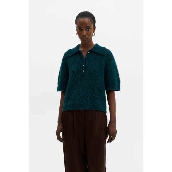 By Malina Eileen Top in Teal, view 2