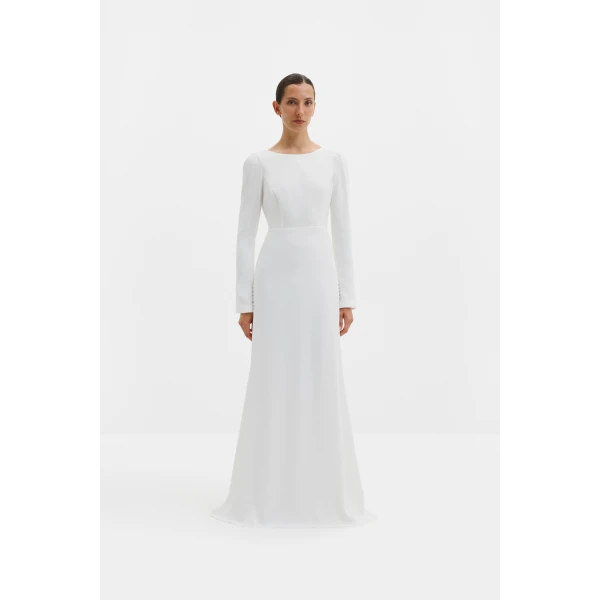 By Malina Elize Gown in Ivory, view 2